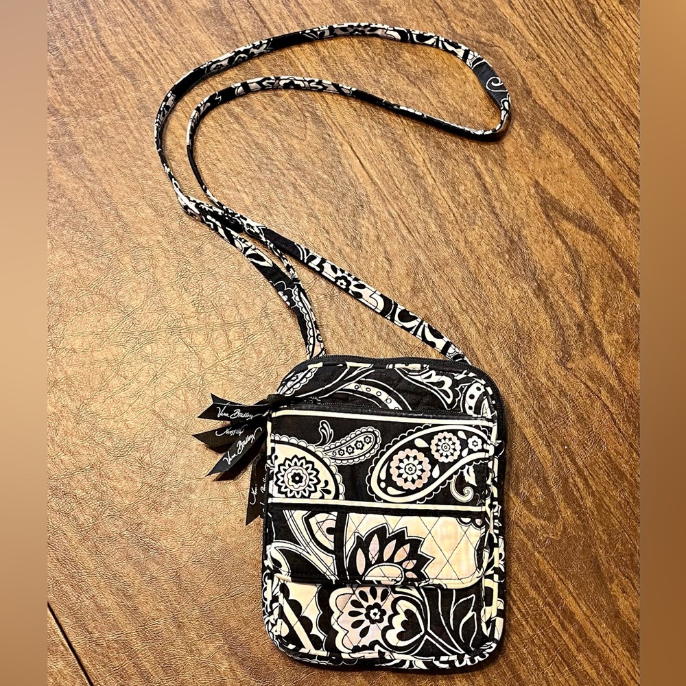 Vera Bradley Midnight Paisley Mini Hipster Crossbody Bag